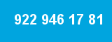 922 946 17 81 922 946 17 81